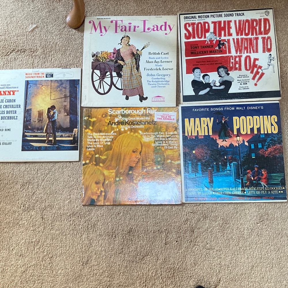 5 Vinyl Records from Plays Bundle
